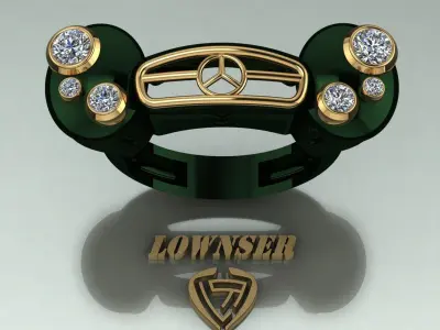 benz ring 3D print model