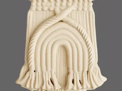 Decorative Woven Rainbow Low-poly 3D model