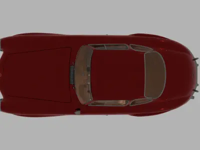 Mercedes Benz 300 SL Low-poly 3D model