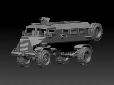 casspir military vehicle 3D print model