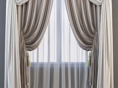Set 63 Curtains 3D model