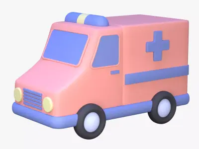 Ambulance 3D Icon 3D model