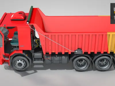 Construction Dump Truck 3D model