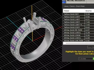 ring woman  3D print model 150