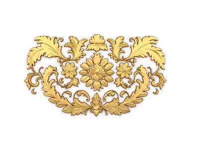 Classic carved decor ornament 420 3D model