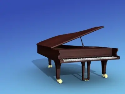 Steinway Concert Piano V01 3D model