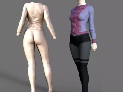 AMV Clothes2 Low-poly 3D model