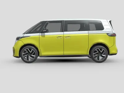 Volkswagen ID Buzz 2023 Low-poly 3D model