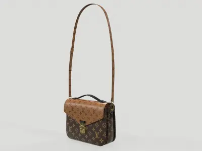 Louis Vuitton Pochette Metis Bag Reverse Monogram Low-poly 3D model