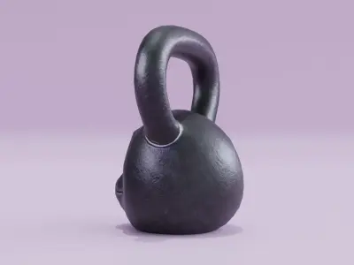 Kettlebell Monkey Gorilla Low High Poly Low-poly 3D model