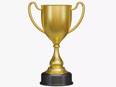 Trophy cup 3D model 41