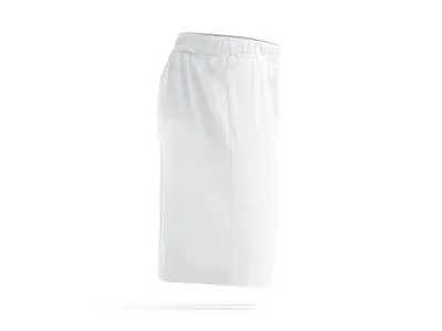 White Sport Shorts - mens soccer short pants 3D model