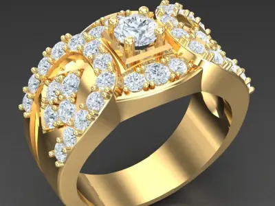 Luxury Men Rings Designs 5MR074 3D print model