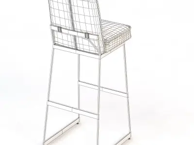 Elysian Barstool 3D model