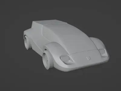 pole position car 3D print model