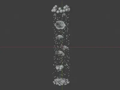 Beautiful epoxy resin jar 3D model