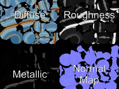 Planetary Atmosphere Sphere model pack Low-poly 3D model