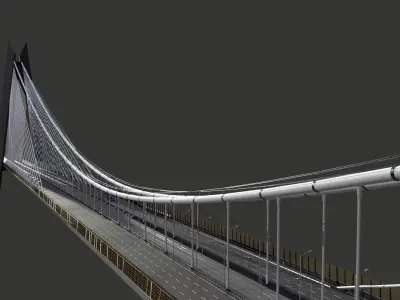 Yavuz Sultan Selim Bridge 3D model