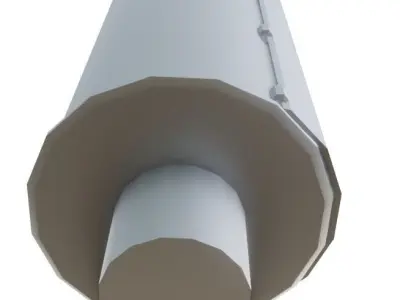 Exhaust Muffler Low-poly 3D model