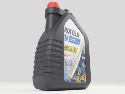 car oil jerrycan Plastic Canister 3D model