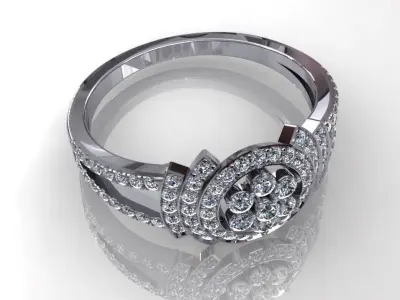 Creative Wedding Ring 3D print model