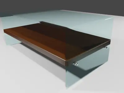 Glass Table - Mesa de Vidro Low-poly 3D model