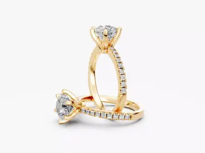 ZKR07 ENGAGEMENT RING 3D print model