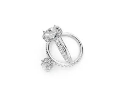 Citrine Luxury Gem Set Ring   CJR 003 3D print model