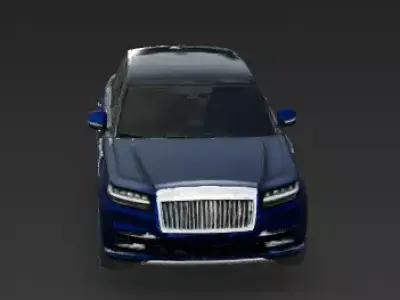 Royal Blue Ultra-Luxury SUV 3D Model Low-poly 3D model