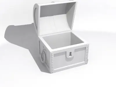 Pirate chest bedroom decoration Free 3D model