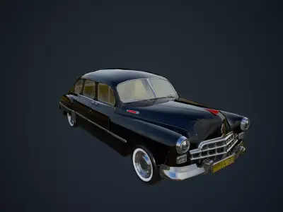 Gaz 12 Low Poly PBR Low-poly 3D model