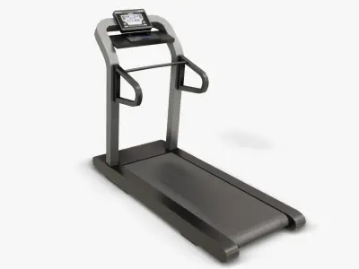 Gym Equipments Low-poly 3D model