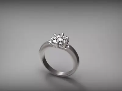 Engagement ring  Free 3D print model order