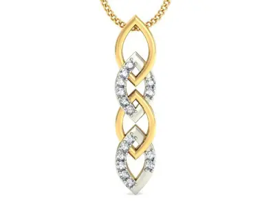Solitaire Women Pendant 3dm STL OBJ FBX Renders Details 3D print model 68