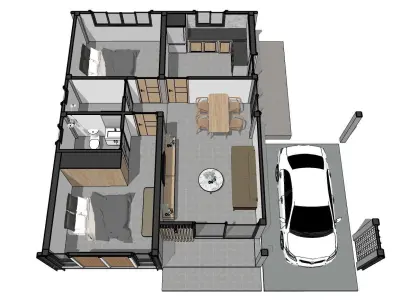 Nordic house 3D print model