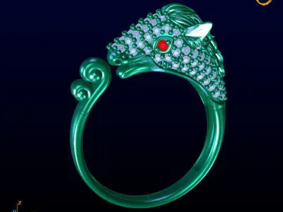 horse ring 3D print model purchase