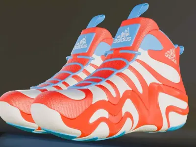 Futuristic Adidas Concept Sneakers 3D model