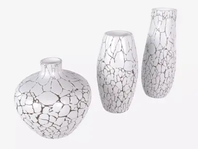 Ceramic Vases 3-set 01 3D model