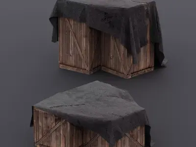 Industrial Props Pack Game Ready Low-poly 3D model