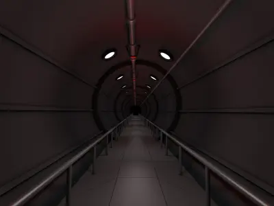 Sci Fi Tunnel 3D model