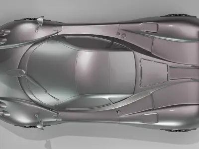 Pagani Zonda F - 3D model Low-poly 3D model