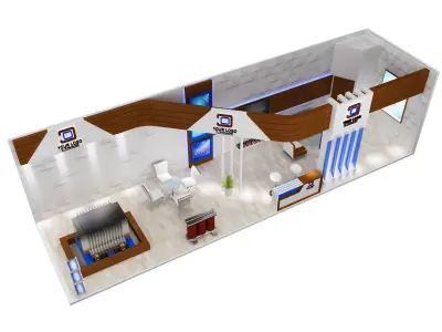 Booth Exhibition Stand a548a 3D model