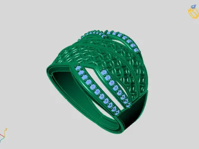 Women Ring 3DM Womens Ring 3d models 3D print model 3D print model 40
