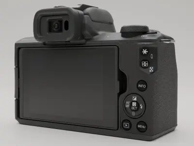 Cannon Camera Low-poly 3D model