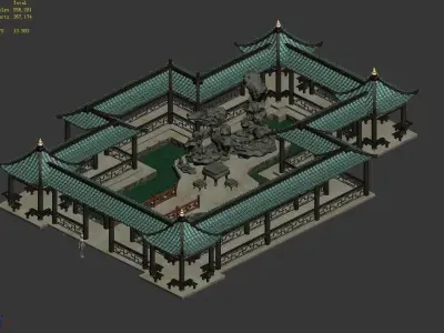 gAME Yun Yun Xuan - Cloister 32 3D model