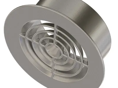 Round Air Conditioning Vent 3D print model