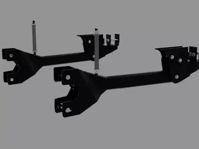 Heavy Duty Suspension Link Arms Low-poly 3D model