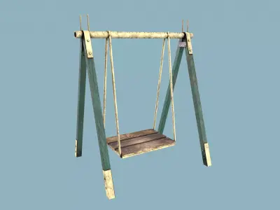 Old Swings Low-poly 3D model