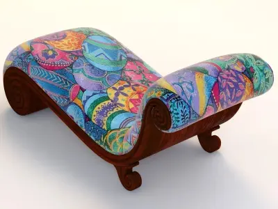 Classic Lounge Snail Sofa 3D model