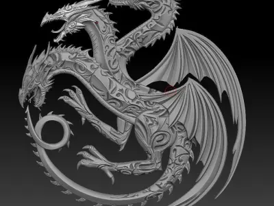 3D The game of thrones model 3D print model